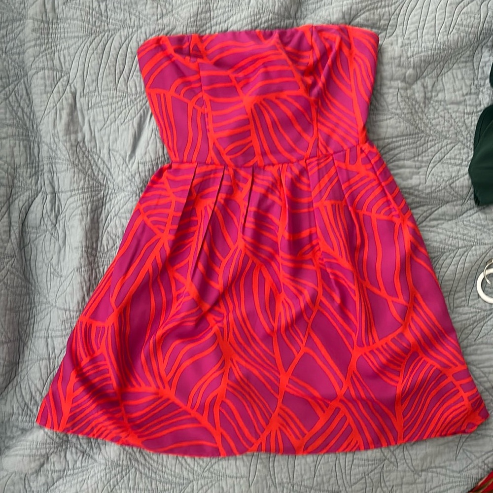 Ambar size medium strapless fit and flare dress
